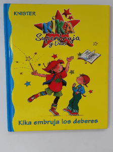 Kika superbruja y Dani. Kika embruja los deberes.