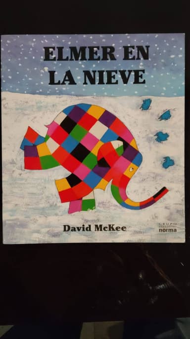 Elmer en la nieve