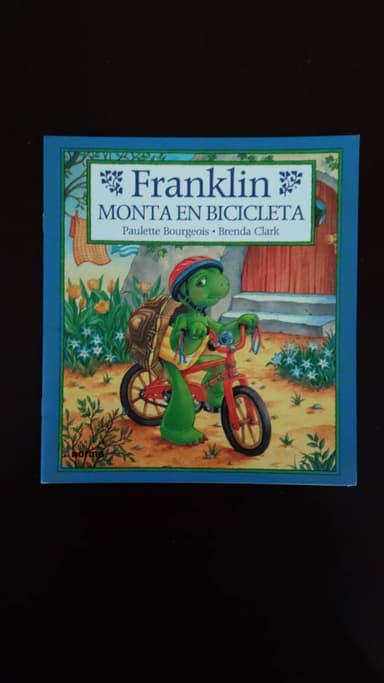 Franklin monta en bicicleta