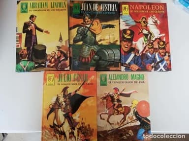 HOMBRES FAMOSOS - LOTE DE 5 TOMOS