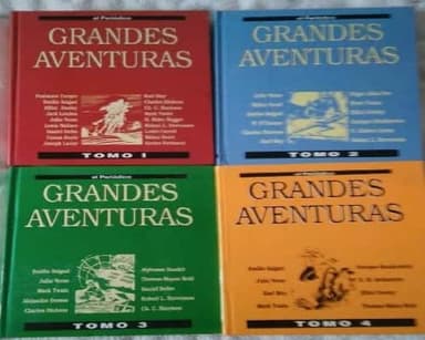 4 tomos de grandes aventuras en cómics