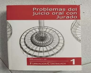 Problemas del juicio oral con jurado