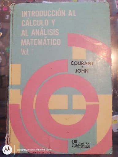 Introduccion Al Calculo Y Al Analisis Matematico I