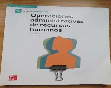 Operaciones administrativas de recursos humanos