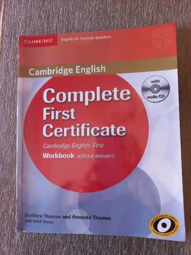 Complete First Certificate for Spanish Speakers Workbook Without Answers with Audio CD