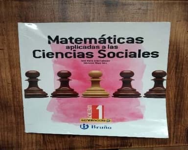 Matemáticas aplicadas a las ciencias sociales