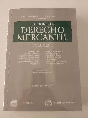 Lecciones de derecho mercantil. Volumen I