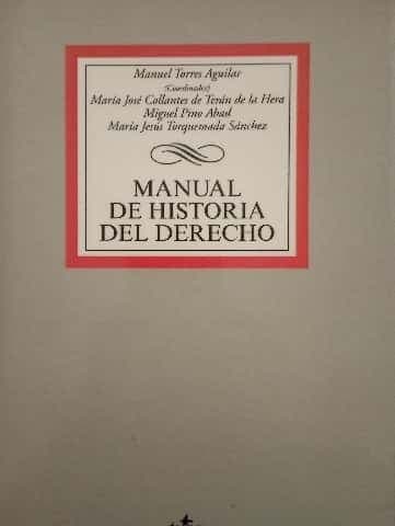 Manual historia del derecho