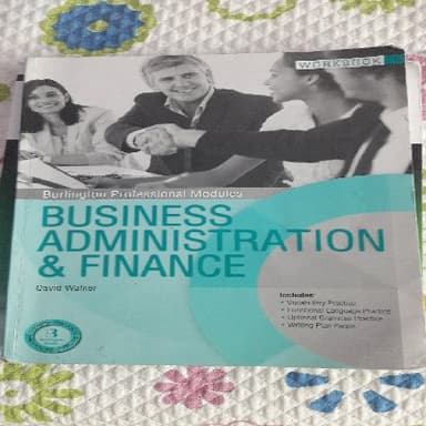 bußiness administration & finance