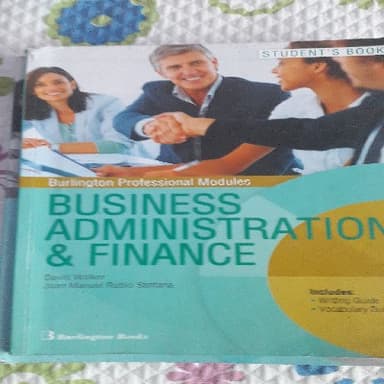 BUSINESS ADMINISTRATION FINANCE SB GS Burlington Books