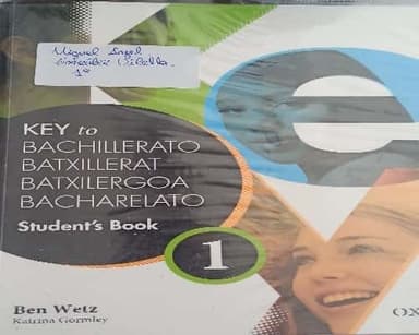 Key to Bachillerato students book (1Bach) 
