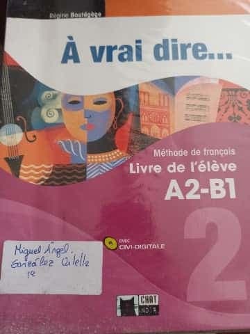 Libro de Francés (A2-B1) À vrai dire... 