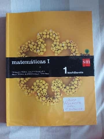 Libro Matemáticas 1°Bachillersto 