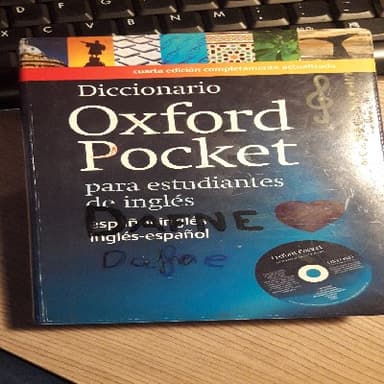 Diccionario Inglés 