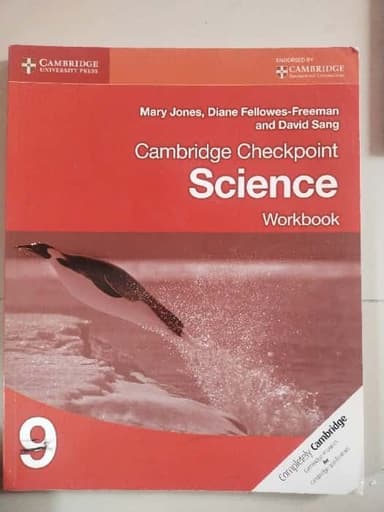 Cambridge Checkpoint Science Workbook 9