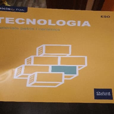 Tecnologia (ESO) Materials petris I ceramics