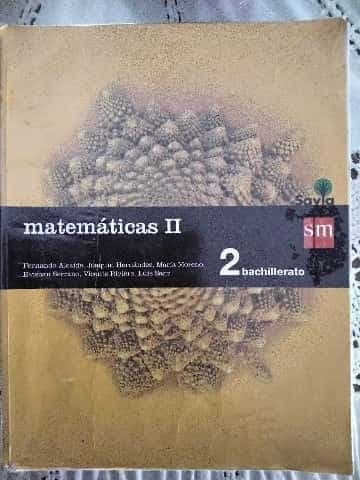 Savia, Matemáticas II, 2 Bachillerato