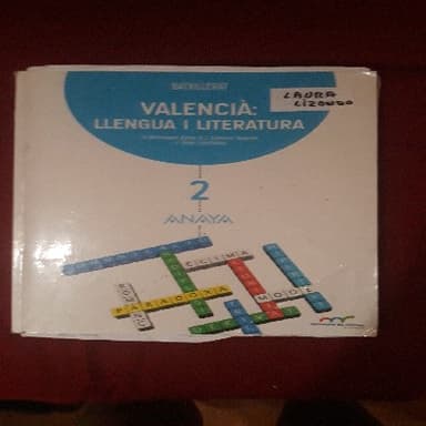 VALENCIANO 2 BACHILLERATO 