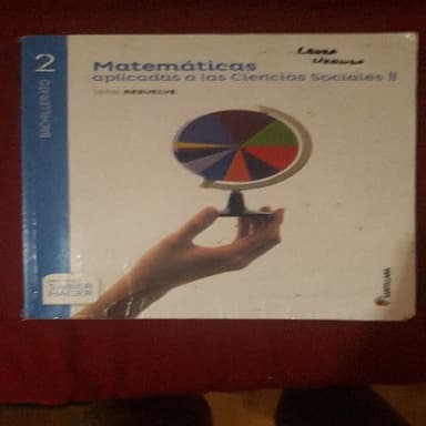 Matemáticas aplicadas a las ciencias sociales II, 2 Bachillerato