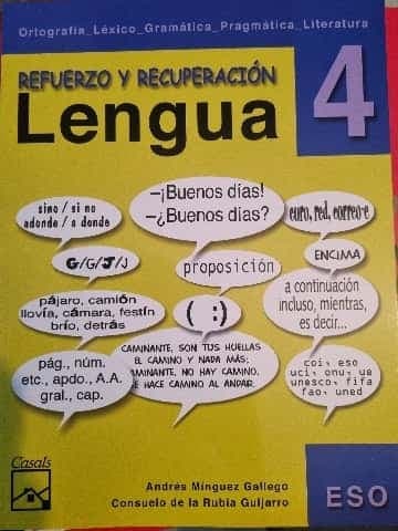 Refuerzo y recuperación. Lengua 4