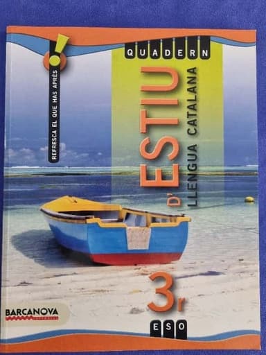 Llengua catalana, 3 ESO (Baleares, Cataluña). Quadern de vacances
