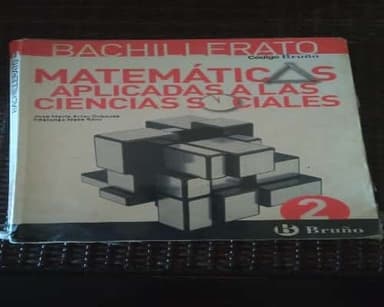 Matemáticas aplicadas a las ciencias sociales