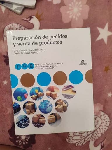 Preparación de pedidos y venta de productos