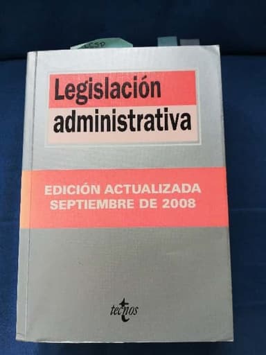 Legislacion administrativa Administrative Legislation