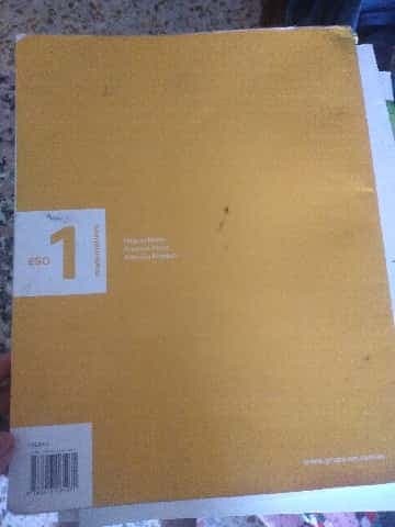Libro matemáticas 1 eso