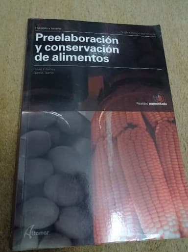 Preelaboración y conservación de alimentos, CFGM cocina y gastronomía