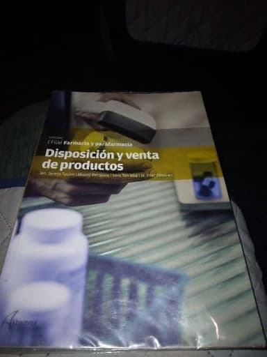 Disposición y venta de productos