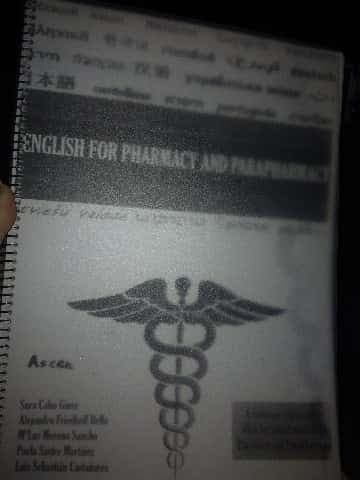 English for Pharmacy and Parapharmacy