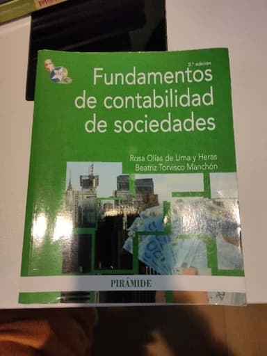 Fundamentos de contabilidad de sociedades
