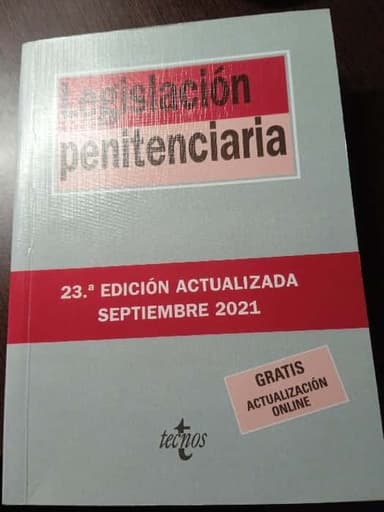 Legislación penitenciaria