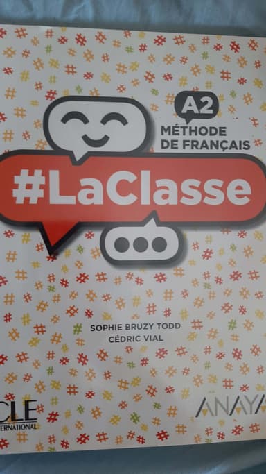 #La classe niveau A2 élève - Anaya
