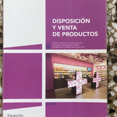 Disposicion y venta de producto