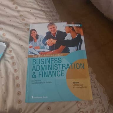 BUSINESS ADMINISTRATION FINANCE SB GS Burlington Books