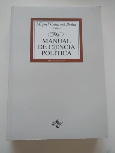 Manual de ciencia política