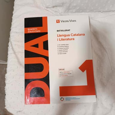 Libro catalán primero bachillerato 
