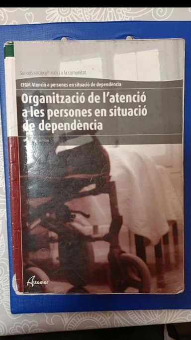 Organització de latenció a persones en situació de dependència