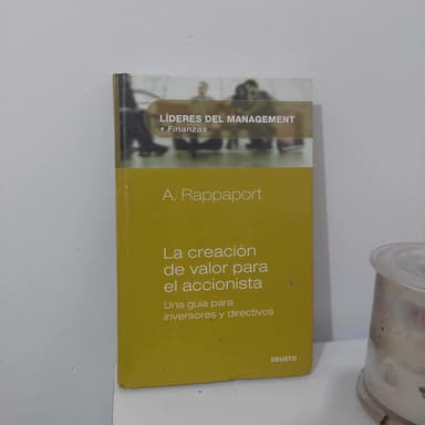 La creación de valor para el accionista