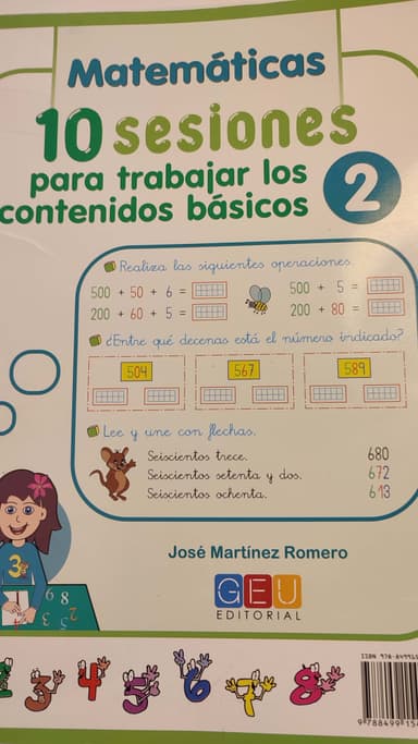 10 Sesiones para trabajar los contenido básicos : lengua y matemáticas 2