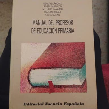 Manual del profesor de educación primaria