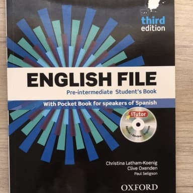 English File Preintermediate. Students work i Workbook