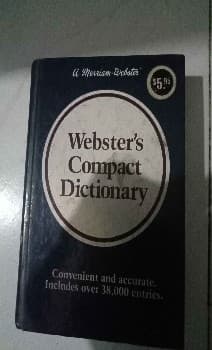 Websters compact dictionary.
