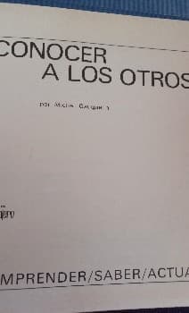 Conocer a los otros