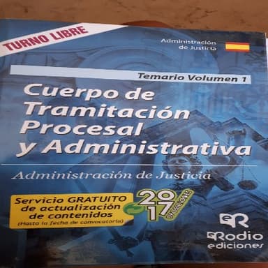 Cuerpo de tramitación procesal y administrativa, volumen 1