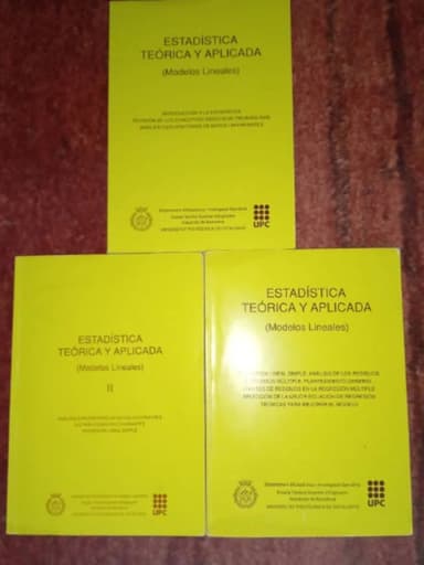 Estadística teórica y aplicada