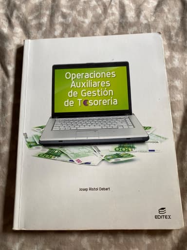 Operaciones Auxiliares De Gestión De Tesoreria