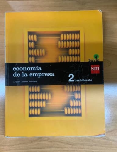 Economía de la empresa 2º de bachiller 